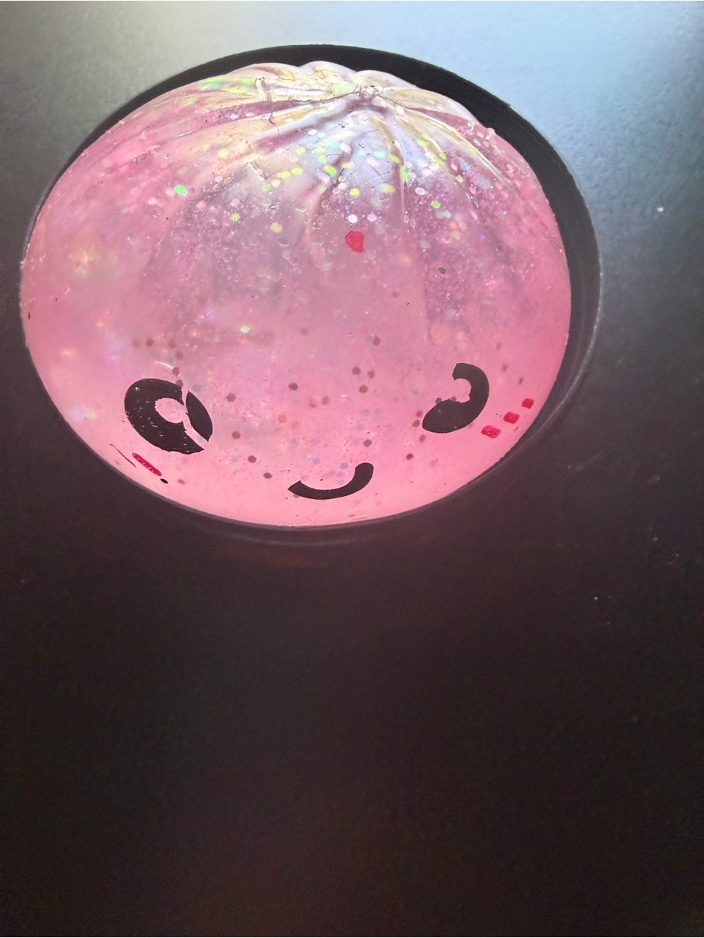 New Halloween Mystery Dumpling Glitter Squishy Fidget Toy Squeeze Pink Ghost